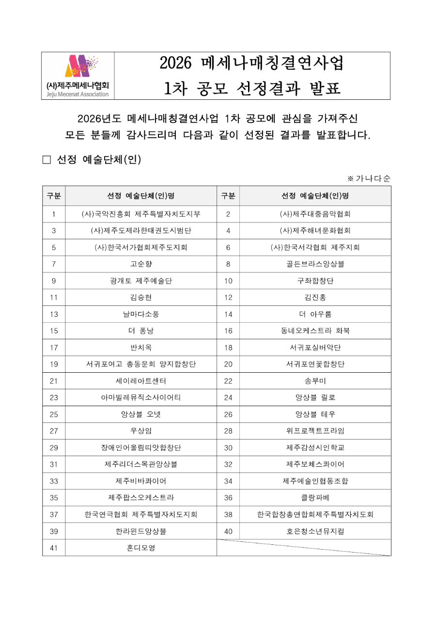 2026 메세나매칭결연사업 1차 공모 선정결과발표_1.jpg